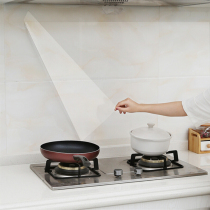 Kitchen waterproof and oil proof sticker Self-adhesive wallpaper Transparent high temperature ceramic tile wall sticker Stove cabinet self-adhesive wall paper