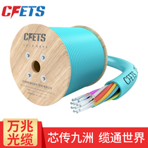 CFETS Changfeng Lianhe indoor bundle OM3 OM4 10 Gigabit multi-mode cable 100 meters Carrier-grade low smoke halogen-free beam soft cable Network cable room dedicated fiber optic cable 100 meters