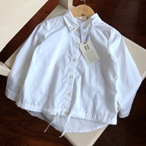 Edge ~ Pure Cotton Girls Shirt Classic White Shirt-12 27