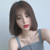 South Korea Net red wig female short hair bobo head handsome short curly hair air bangs micro roll inner buckle face repair wig set