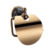 Hamat Rose Gold Paint Diamond European Antique Toilet Paper Holder Hardware Pendant Toilet Pendant 8507B