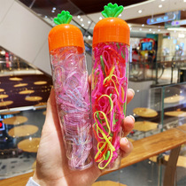 New Cute Carrot Pet Beauty Leather Gluten Small Colored Dog Hair Ring Teddy Thickening Without Hurting Hair Rubber Band