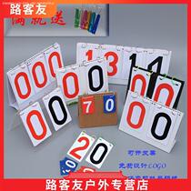 Competition number scoreboard to develop customized number plate basketball environmental protection plastic PVC