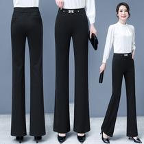 High waist micro laserpants woman long pants spring autumn season display slim fit Trumpet Pants Casual 100 hitch Professional West Dress Pants