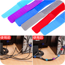 Velcro wire bundle with power cord storage and finishing belt winder tie wire with wire organizer cable tie 6 pcs