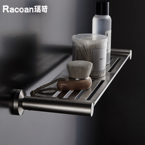 304 stainless steel toilet toilet toilet bathroom pendant Mirror front cosmetics shelf Wall-mounted free hole