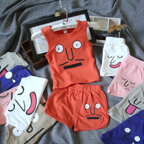 Clearance Baby Set Boys and Girls Vest Shorts Two Piece Child Vest Set 165