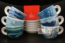 Italy ancap Ankat Espresso Concentration and Kabu coffee cup ancap sea blue rhyme cup set