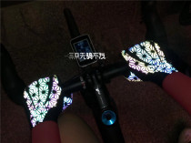 Octopus SEER silicone shock absorber summer mountain bike road bike half finger short finger reflective riding gloves