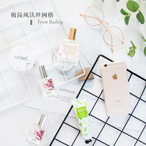 ins black white iron wire iron wire mesh cosmetic ornament photo-prop photography background cloth view grid cushion