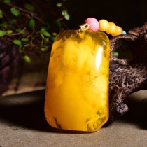 Natural Honey Wax Square Card Pendant Baltic Gold Gallows Original Stone Pendant Woman 100 lap sweaters Amber Necklace