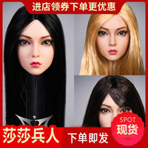 Spot YMTOYS 1 6 head carving rose hair transplant female head carving suitable for PH tbleague plastic female prime body