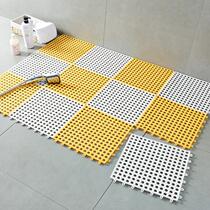 Thickened plastic car wash stitching buckle Engineering floor mat Sanitary toilet Bathroom kitchen sliding toilet water partition hollow