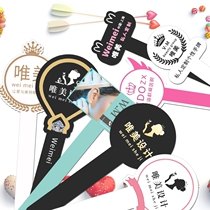 Acrylic handheld beauty card pick up machine special acrylic anchor Acrylic Anchor anchor creative hand to lift the cute little sign