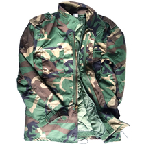 US military thick four-color camouflage M65 trench coat tactical jacket Mens Military version winter cotton coat