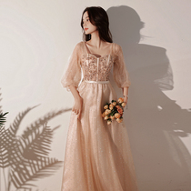 Evening gown dress temperament 2022 exploits high-end banquets famous for the annual meeting of the light extravagant and luxurious