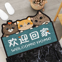 Door silk ring floor mat entrance door mat door mat can be cut foot mat pvc cartoon mat floor mat home