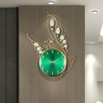 Wall clock living room Villa cartoon bird childrens bedroom wall clock shell high-end creative design theme hotel clock