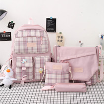 Schoolbag female Korean Primary School students three four five six Junior High School High School students large capacity fresh all-time backpack