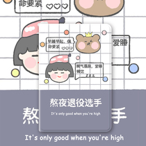 Apply Apple tablet ipad protective sheath pro2020 cute air3 staying up night Plague Contestant Netred 2 Creative Words pro11 Cartoon 2019 New 10 2 inch m