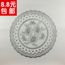 Ashtray cushion European style bronzed KTV cup cushion bar cloth art vase cushion PVC Western dining round insulated tea cup mat