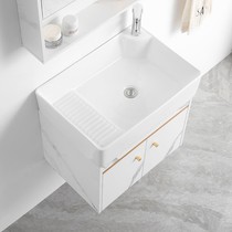 Bath-room cabinet Small-family washroom washstand Washbasin Cabinet Composition 4050cm Hanging Wall Washbasin Modern Brief