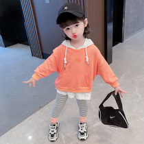 Girl set Spring children Net red clothes female baby New Korean version fashionable foreign childrens clothing childrens two sets