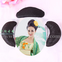 Ancient costume wig bag bride hair pad hair bag photo studio photo show wig ancient wind cos fairy bend Horn