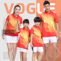 Fast Eagle Spring and Summer New Mens and Womens Quick Dry Badminton Clothing Set Womens Pants Skirt Sports Leisure Set Printed