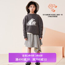 lagetom childrens clothing autumn and winter New products male and female children thousand bird grid cut short skirt 722034037