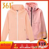 361 Degree Women spring and autumn coat New Sports single jacket 361 autumn fashion trend sports windproof coat women
