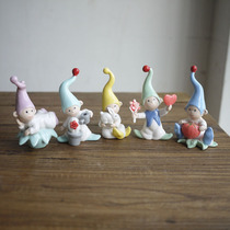 W1962 Outlet European Color Earth Craft Ceramics Handmade Elf Baby Decoration Pendulum Home Gift