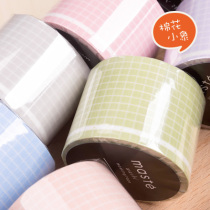 Spot MARKS Wide Plaid square eyes Spring cold writing washi tape Full roll hand account base decoration