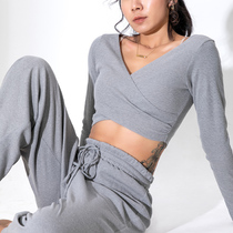 L RECNAVA yoga clothes WOMENs sports tops WOMENs long-sleeved t-shirts autumn and winter slim training running fitness clothes