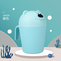  Baby cartoon shampoo cup Baby shower water spoon Young children thickened plastic cup Bath and water toy shampoo cup