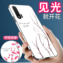 (In case of light flowering)Suitable for Huawei nova6 mobile phone shell nova5 net red female 5g version pro all-inclusive anti-drop tide one 2021 new male ins wind soft silicone tempered glass