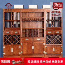 Mahogany wine cabinet Restaurant cabinet Hedgehog Rosewood Chinese wine cabinet Entrance cabinet Rosewood full solid wood partition hall cabinet