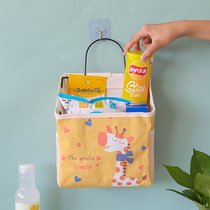 Fabric wall-mounted storage bag Dormitory bedside door back wall storage bag Bathroom debris wall-mounted storage bag