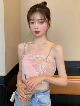 Very fairy mesh bobble bubble sleeve sunscreen shirt womens blouse top 2020 summer new camisole suit