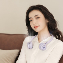 No heart halter neck fan USB charging Small leafless convenient outdoor portable student heart halter neck small fan