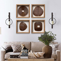 Modern simple three-dimensional relief painting restaurant combination abstract hanging painting living room background wall Zen Japanese decorative painting