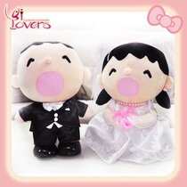 Sanrio Big Big-tzai Genuine Western-style Festive Wedding Supplies Headboy Couple Paparazzi Doll Wedding Gifts