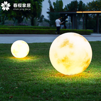Villa Lunar Light Outdoor Waterproof Floor Lamp Courtyard Pool Party Decoration Creative Moon Spherical Lawn light