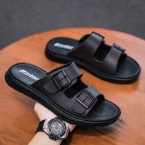 2021 new slippers mens flat bottom lined with summer outwear cool tug outdoor net red tides casual beach sandals