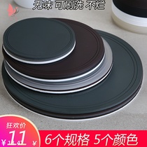   5-piece silicone rubber household insulation pad Mouthwash Coasters Ashtray mat Dining table mat Tea ceremony teacup bowl