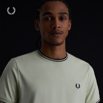 FRED PERRY MENS T-shirt 2021 summer new casual round neck short sleeve trend wheat ear T-shirt M1588