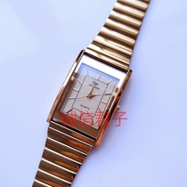 Domestic inventory old goods Shanghai watch Factory gemstone flower stone British movement table Square glass mirror mens and womens unisex table