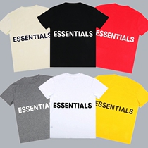 FOG FEAR OF GOD double thread ESSENTIALS cotton short sleeve T-shirt men loose beauty tide hip hop summer
