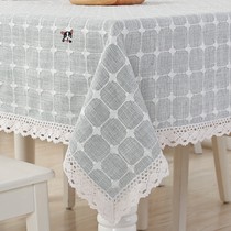 Tablecloth fabric cotton linen square table tablecloth home linen simple Nordic square table tea table cloth tablecloth rectangular