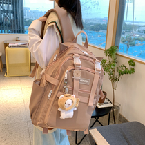 Hong Kong counter school bag female Korean version of the original lulzzang student backpack school day department ins double shoulder bag